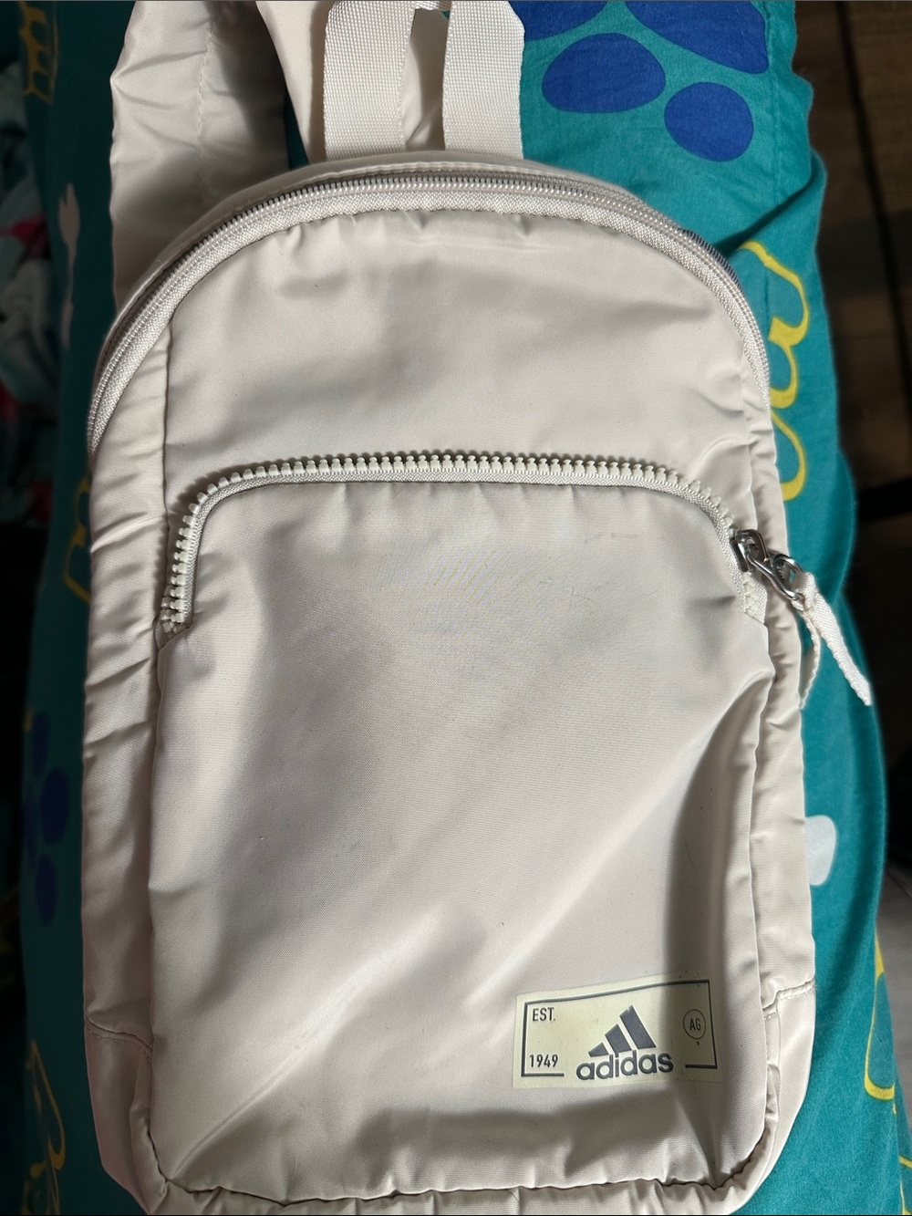 adidas White Mini Backpack Crossbody for Men
